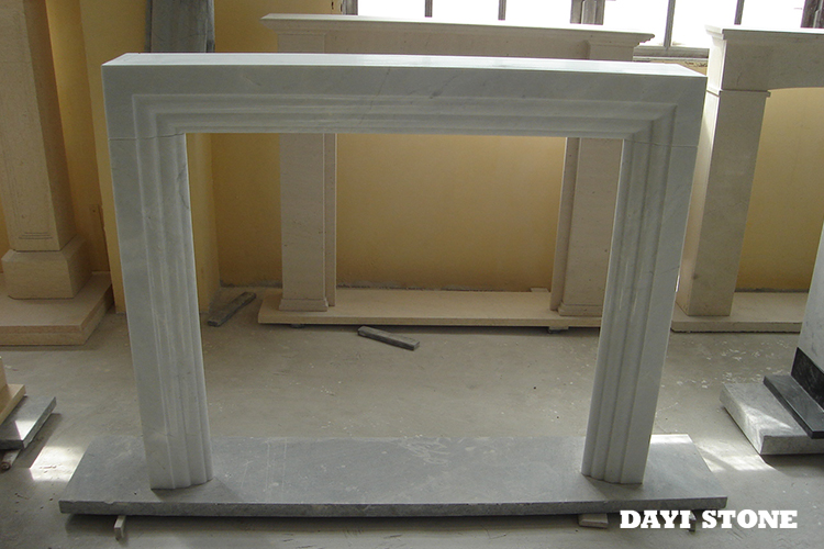 White Marble Stone Fireplace